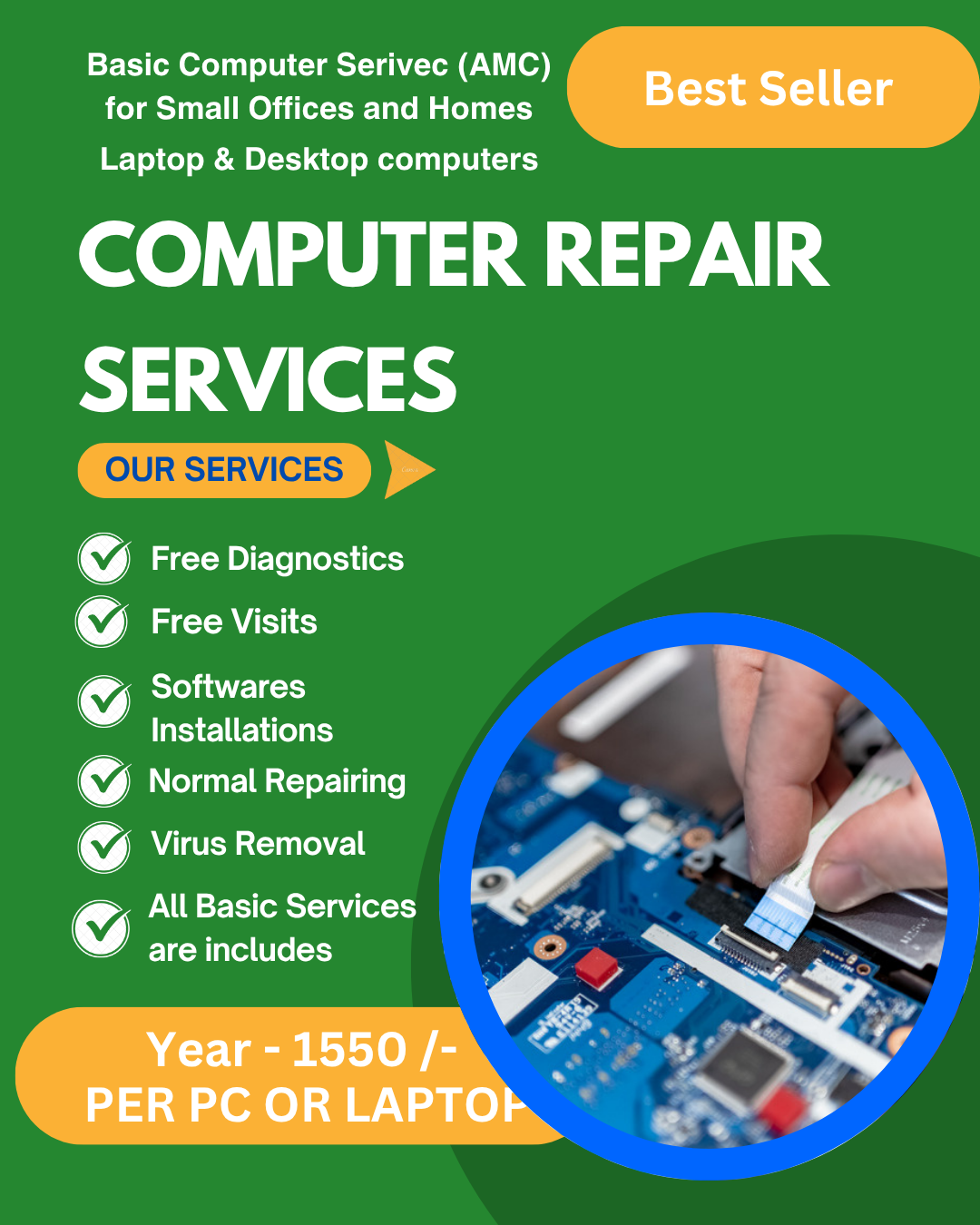 computer & laptop Repairing AMC for Home and office