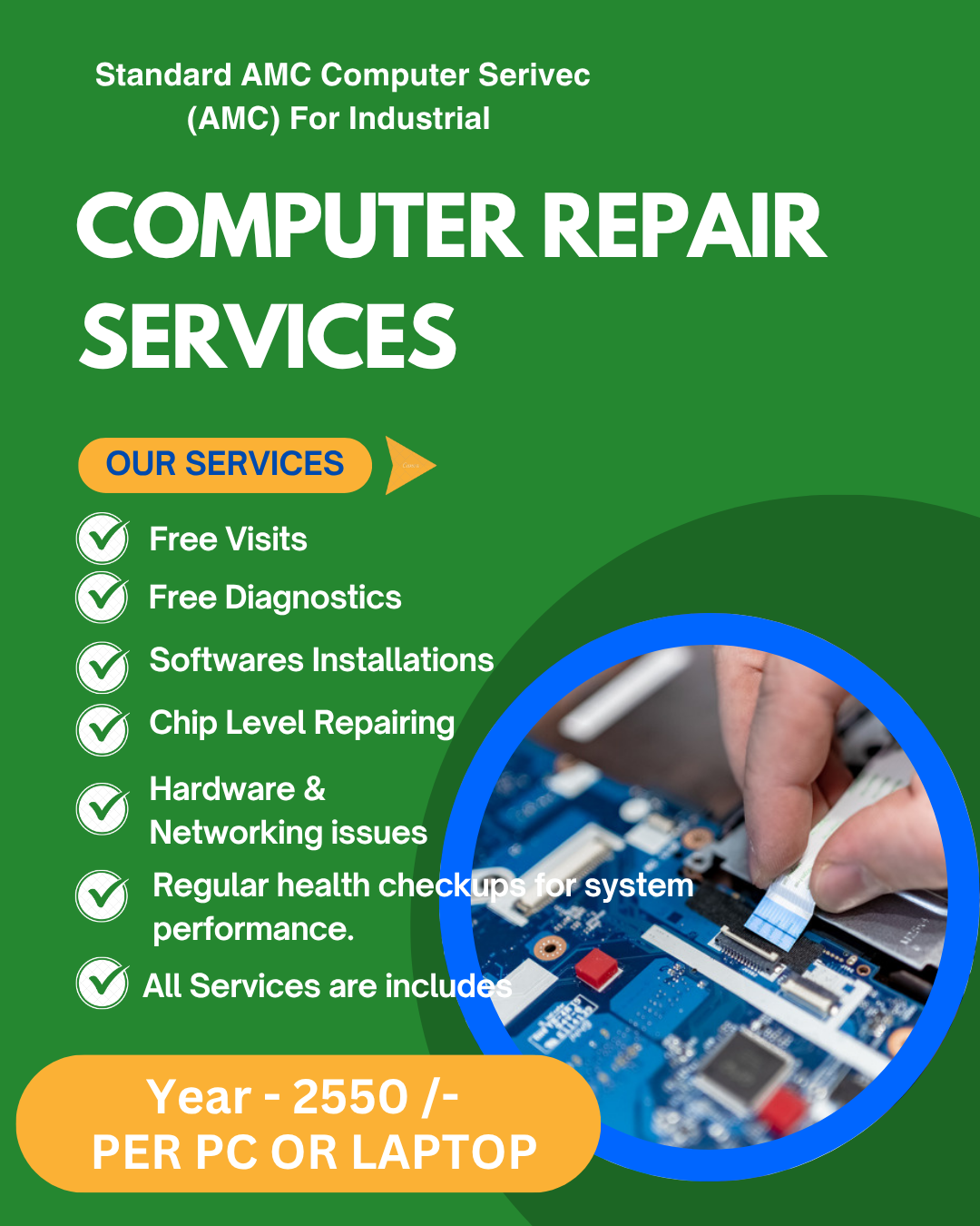 Computer and Laptop AMC for Industrial