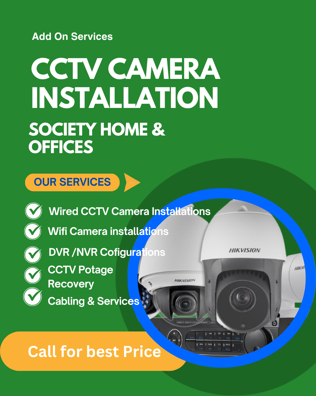 Camera Installations home office and society